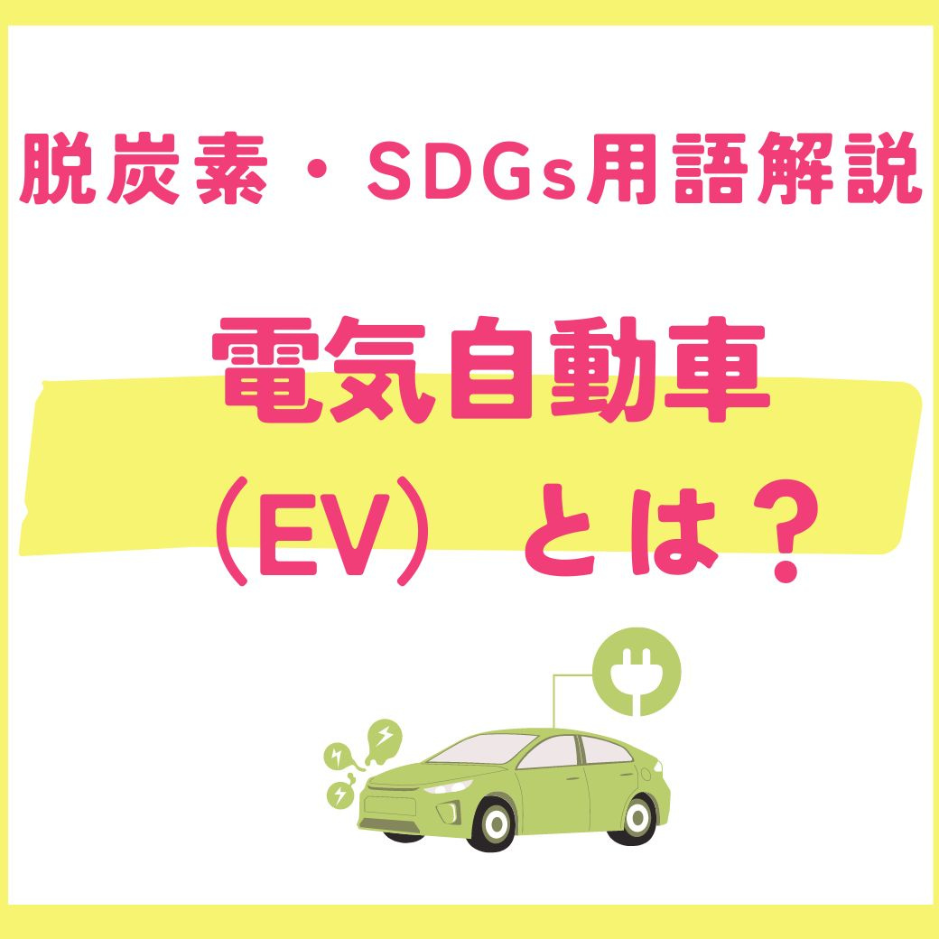 【用語解説】電気自動車（EV）とは？基礎知識とSDGsへの貢献