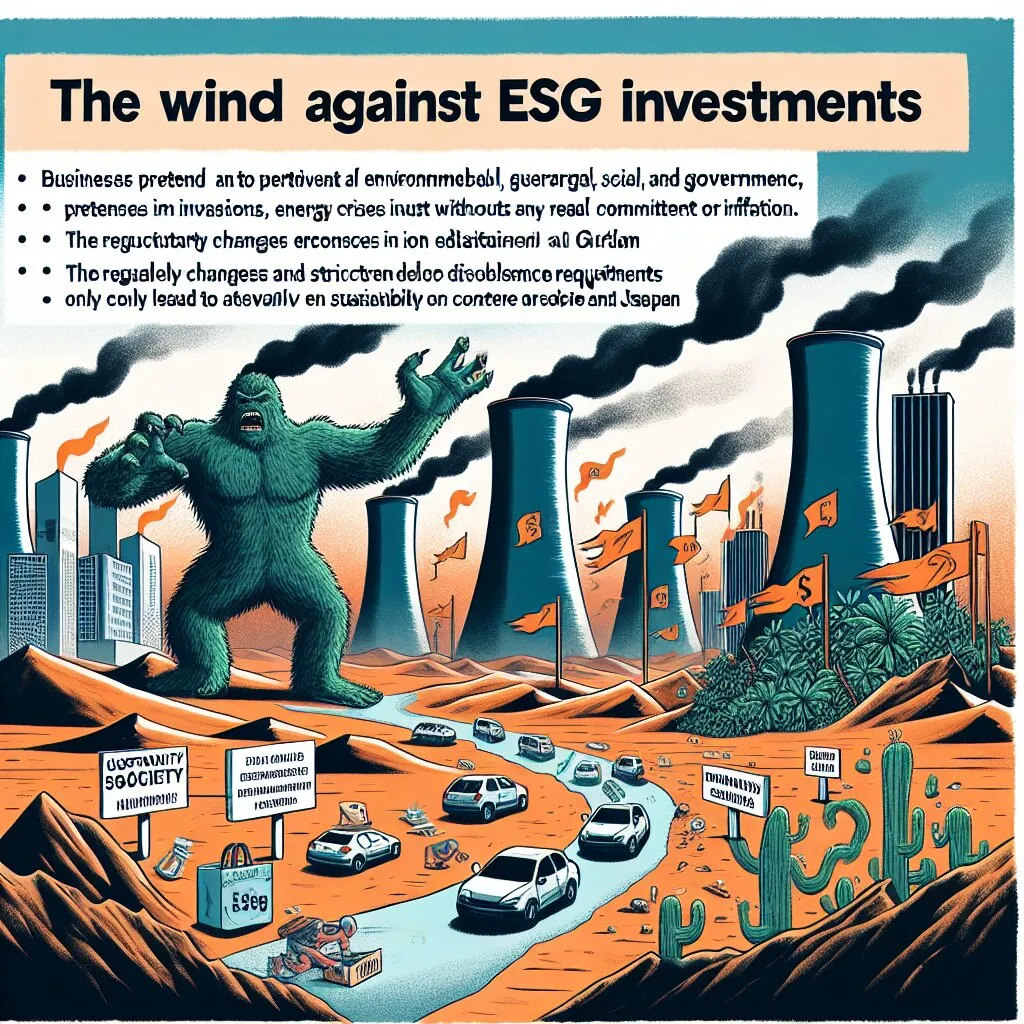 投資家のESG離れ？その背景にある「ESGウォッシュ」問題とは