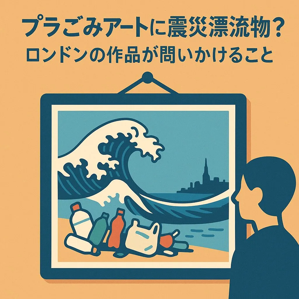 プラごみアートに震災漂流物？ロンドンの作品が問いかけること