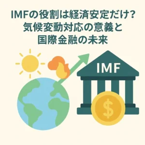 IMFの役割は経済安定だけ？気候変動対応の意義と国際金融の未来