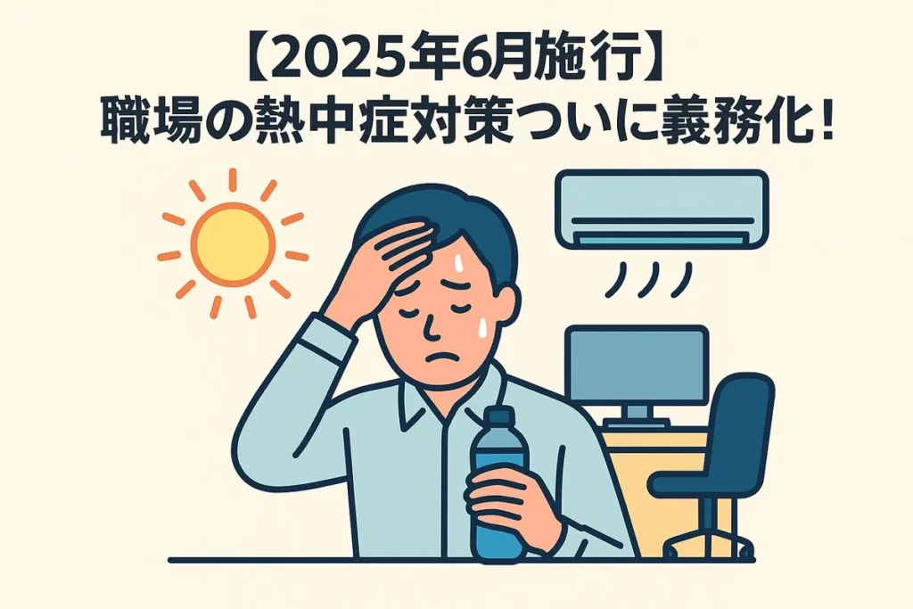 【2025年6月施行】職場の熱中症対策ついに義務化！3割の企業が「知らない」現実と、SDGs視点で取り組むべき具体策とは？