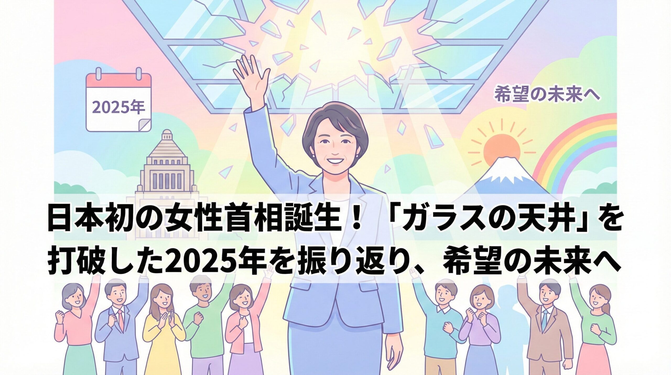 日本初の女性首相誕生！「ガラスの天井」を打破した2025年を振り返り、希望の未来へ