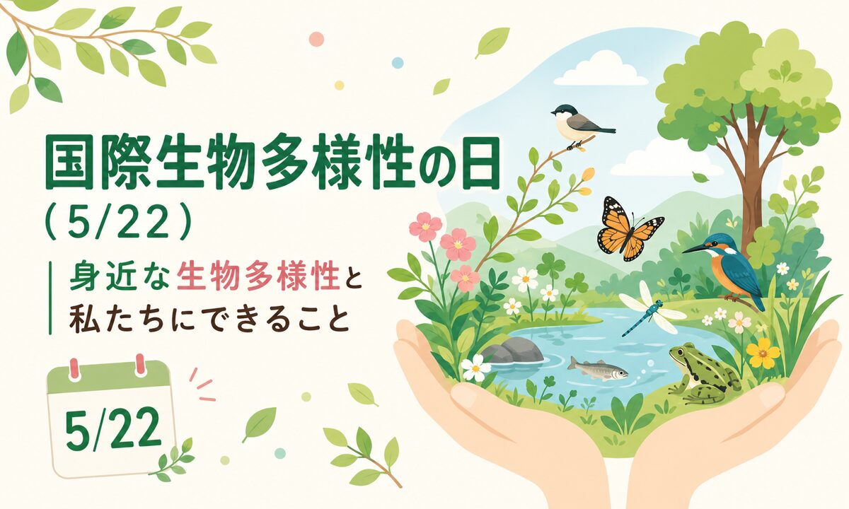 国際生物多様性の日(5/22)|身近な生物多様性と私たちにできること