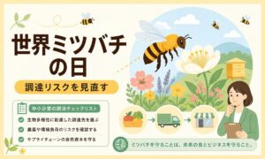 5月20日は世界ミツバチの日｜受粉サービス危機と中小企業のサプライチェーン対策【2026年最新】