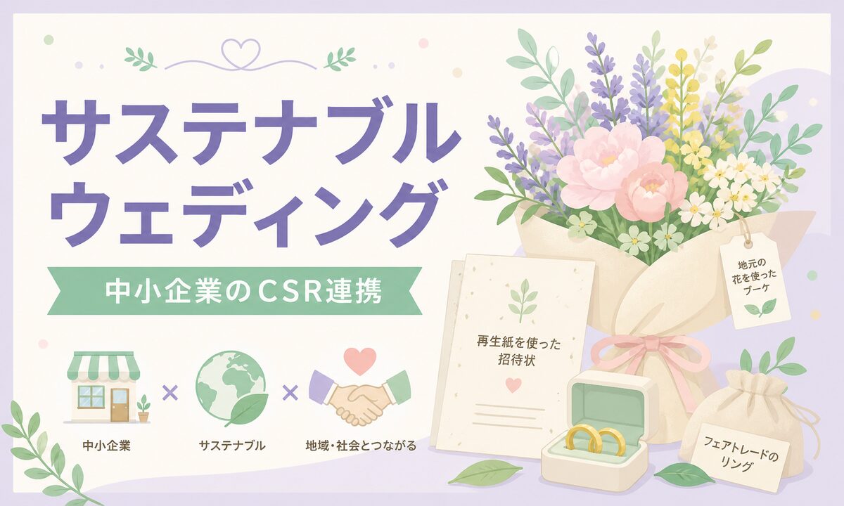 ジューンブライド×サステナブルウェディング｜中小企業のCSR連携で広がる新しい結婚式の形【2026年最新】